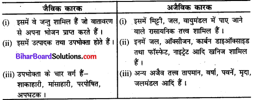 Bihar Board Class 11 Geography Solutions Chapter 15 पृथ्वी पर जीवन