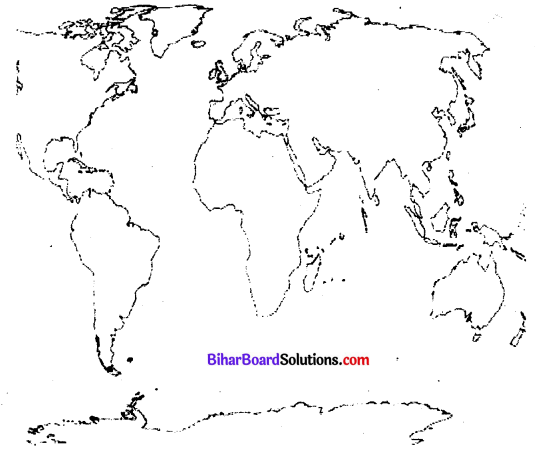 Bihar Board Class 11 Geography Solutions मानचित्र संबंधी प्रश्न एवं उत्तर